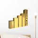 Golden graph sucess Wall Mural