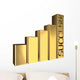 Golden graph sucess Wall Mural