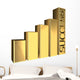 Golden graph sucess Wall Mural