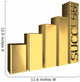 Golden graph sucess Wall Mural