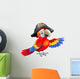 Cartoon Pirate Parrot Wall Decal