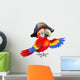 Cartoon Pirate Parrot Wall Decal