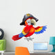 Cartoon Pirate Parrot Wall Decal