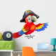 Cartoon Pirate Parrot Wall Decal