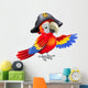 Cartoon Pirate Parrot Wall Decal