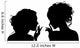 Vector Silhouette Girls Gossip
