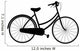 black silhouette of bicycle Wall Decal