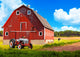 American Farmland with Blue
