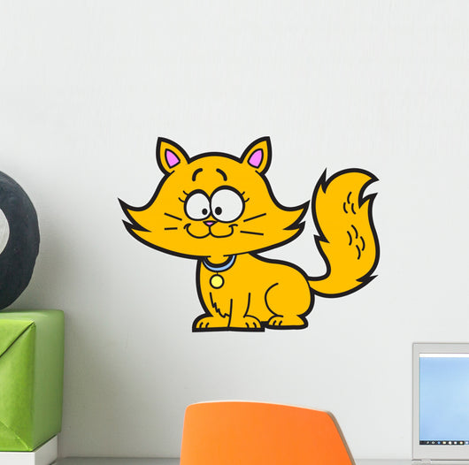 Cartoon Kitten Wall Decal