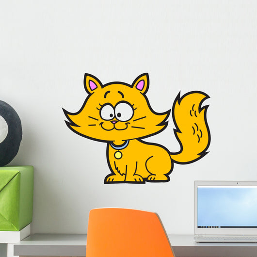 Cartoon Kitten Wall Decal