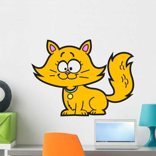 Cartoon Kitten Wall Decal