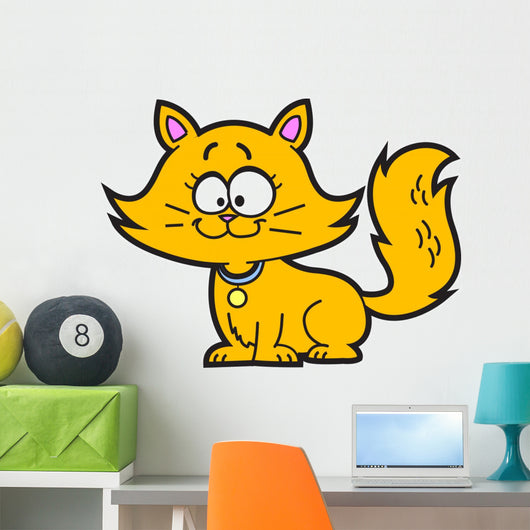 Cartoon Kitten Wall Decal