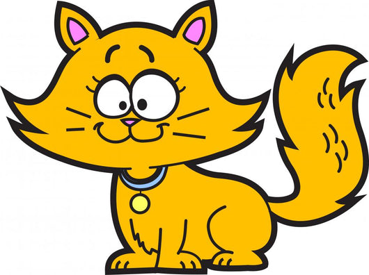 Cartoon Kitten Wall Decal