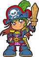 Cute Girl Pirate