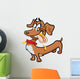 Dachshund Hot Dog Wall Decal