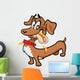 Dachshund Hot Dog Wall Decal