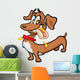 Dachshund Hot Dog Wall Decal