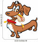 Dachshund Hot Dog Wall Decal