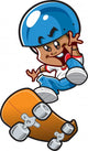Ethnic Skateboard Boy