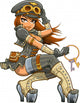 Sexy Steampunk Aviator Wall Decal
