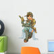 Sexy Steampunk Aviator with Wall Decal
