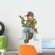 Sexy Steampunk Aviator With Ray Gun Wall Decal
