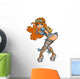 Sexy Steampunk Rocket Girl Wall Decal
