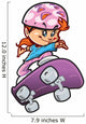 Skateboard Girl Wall Decal