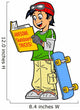 Skateboard Tricks Wall Decal