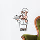 Vector illustration of Cartoon chef pig Wall Decal