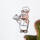 Vector illustration of Cartoon chef pig Wall Decal