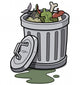 Vector Illustration Trash Can