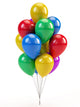 Colorful Balloons White