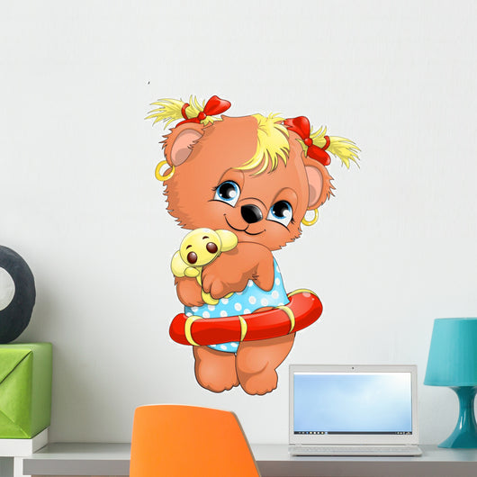 bear girl Wall Decal
