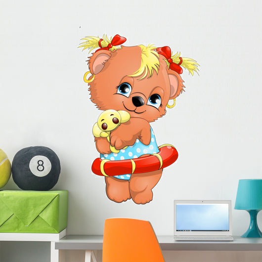bear girl Wall Decal