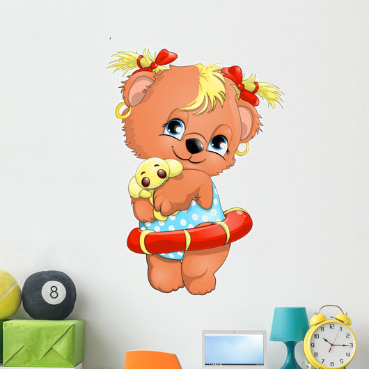 bear girl Wall Decal