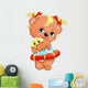 bear girl Wall Decal