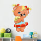 bear girl Wall Decal