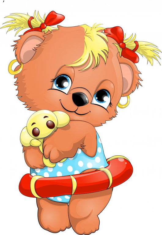 bear girl Wall Decal