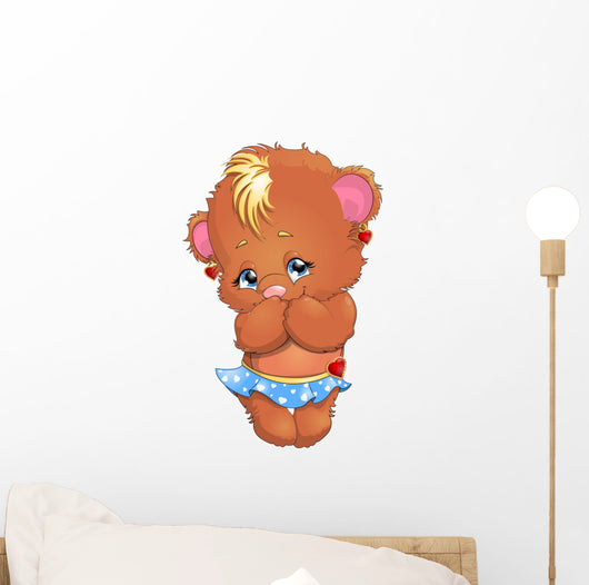 bear girl Wall Decal
