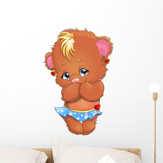bear girl Wall Decal