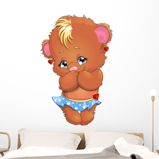 bear girl Wall Decal