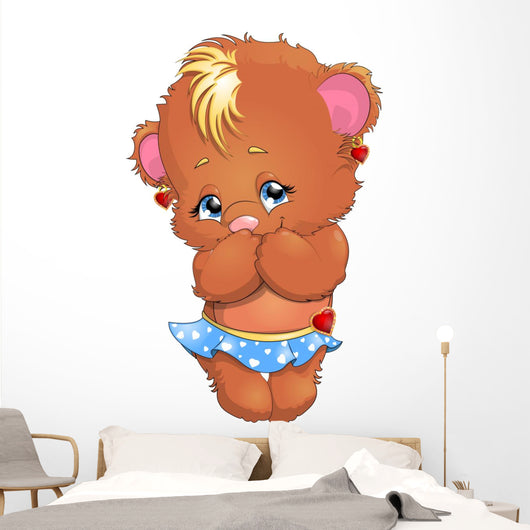 bear girl Wall Decal