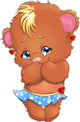 bear girl Wall Decal