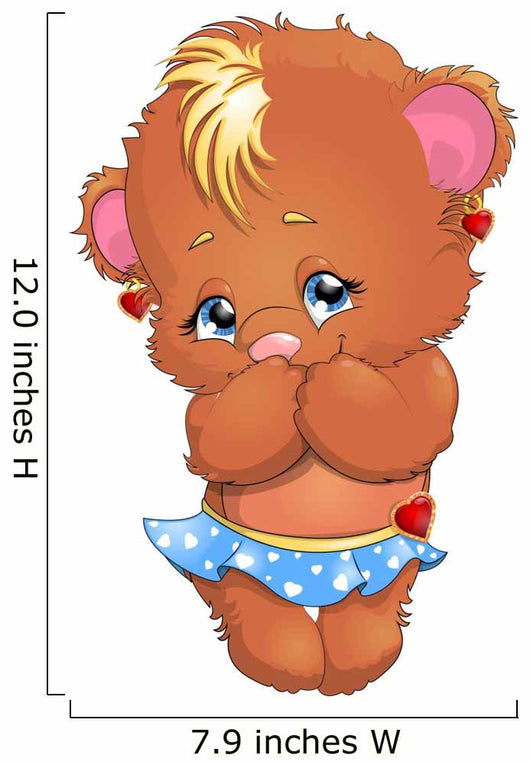 bear girl Wall Decal