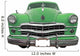 Oldtimer Classic Green Retro Car Wall Mural