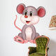 Cute mouse cartoon Wall Decal