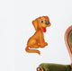 Cute Dog Cartoon Wall Decal