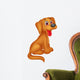 Cute dog cartoon Wall Decal