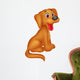 Cute dog cartoon Wall Decal